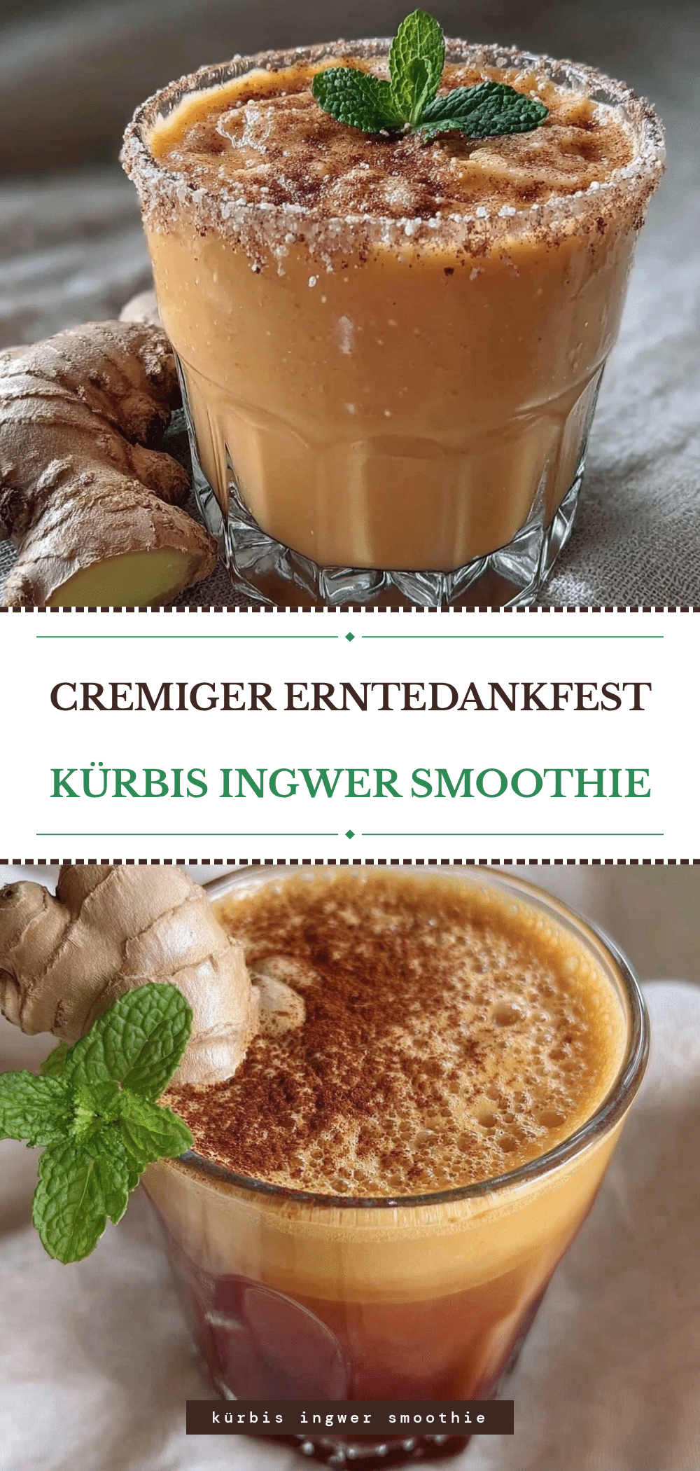 Cremiger Kürbis-Ingwer Smoothie: 4 Zutaten, kein Scheitern 5 cremiger Kürbis-Ingwer Smoothie recipe