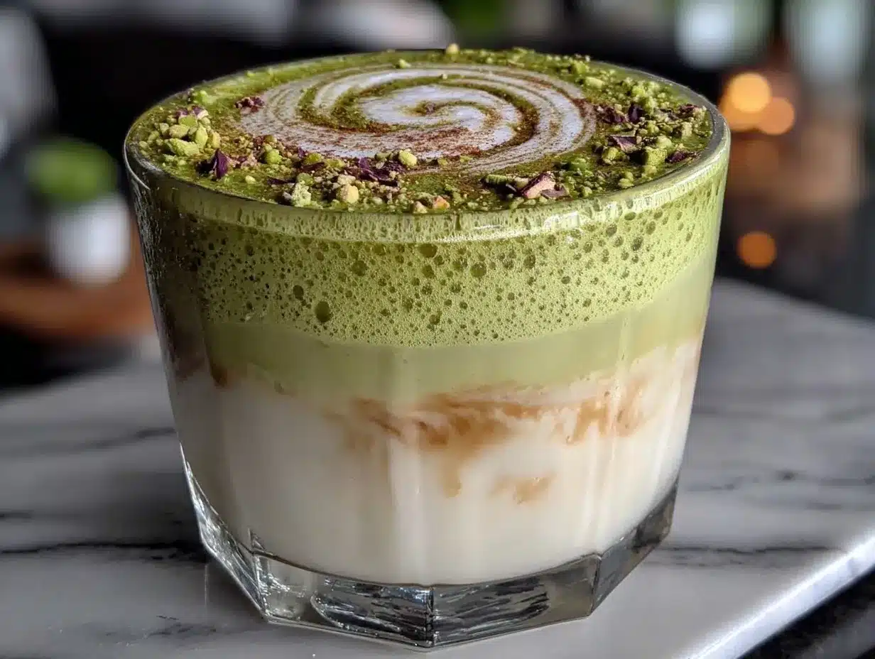 Cremiger Mandel-Milch Matcha Latte – 3 Zutaten, einfach perfekt 4 cremiger Mandel-Milch Matcha Latte preparation steps