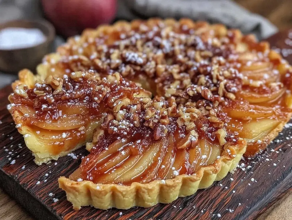 einfache Birnen-Walnuss Tarte - featured image