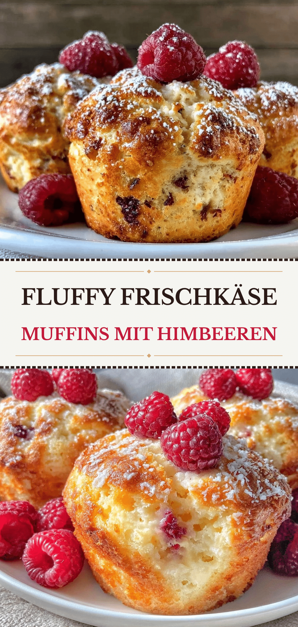 Einfache Frischkäse-Muffins mit Himbeeren: So einfach geht das 5 Einfache Frischkäse-Muffins mit Himbeeren recipe