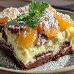 Einfache Käse-Sahne Torte mit Mandarinen - featured image