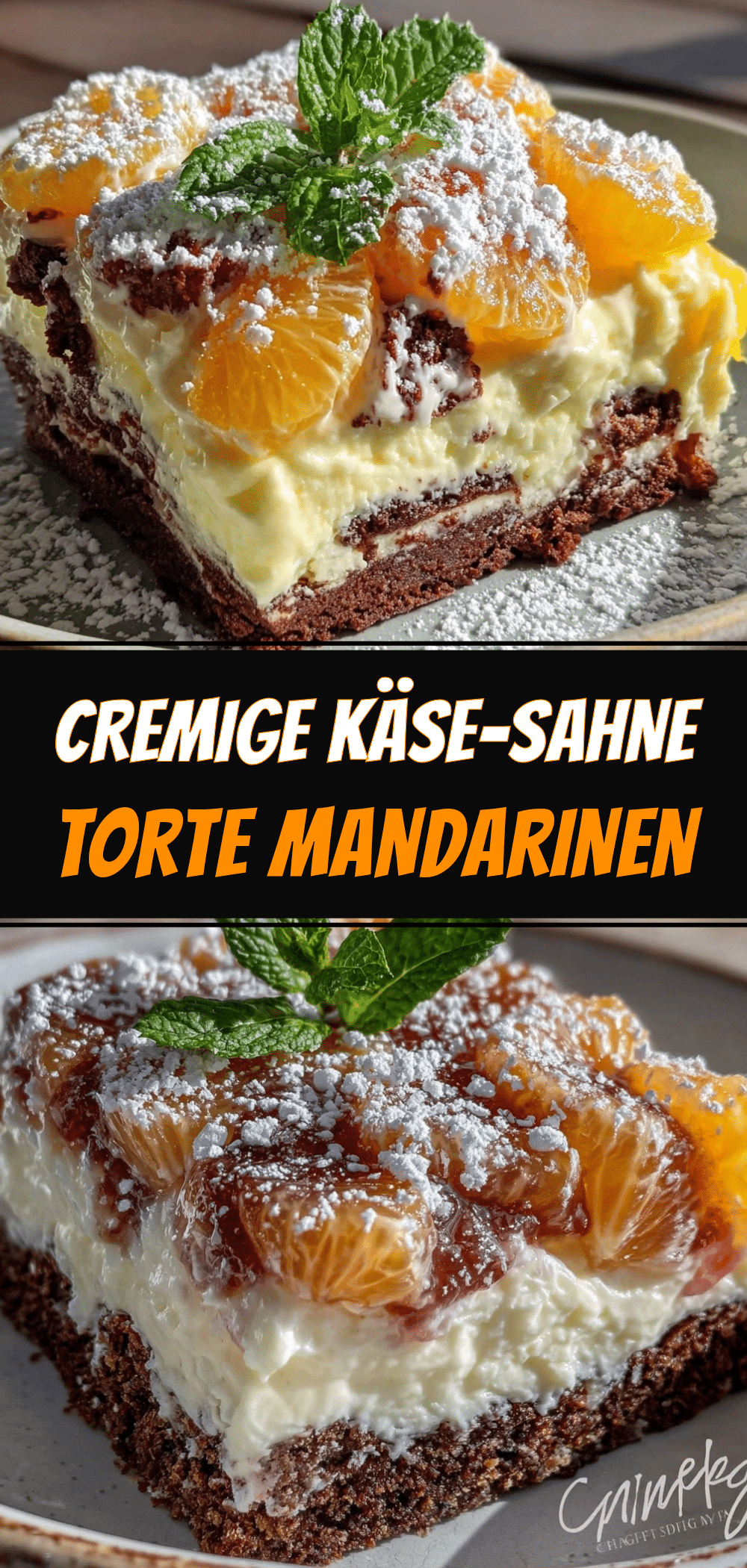 Einfache Käse-Sahne Torte mit Mandarinen: Der perfekte, einfache Kuchen 5 Einfache Käse-Sahne Torte mit Mandarinen recipe