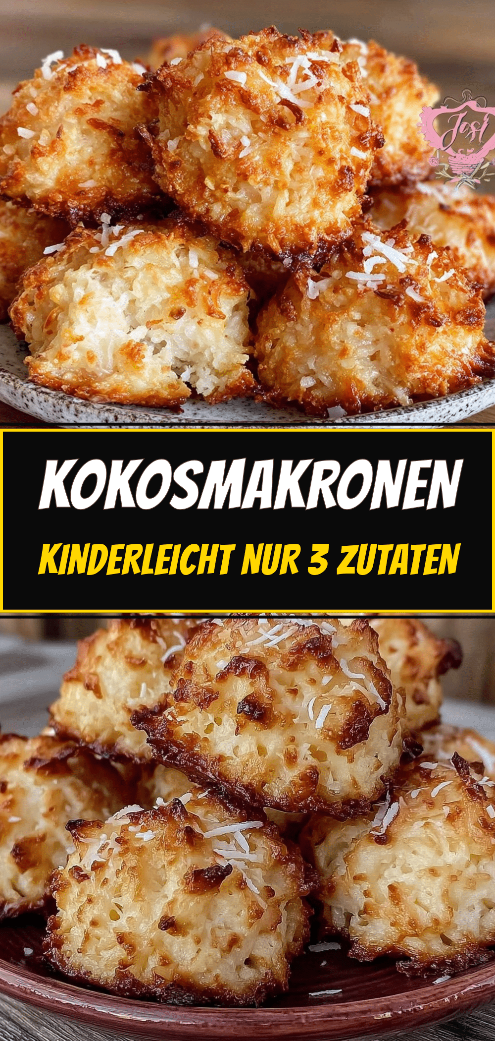 Einfache Kokosmakronen: Nur 3 Zutaten 5 einfache Kokosmakronen recipe