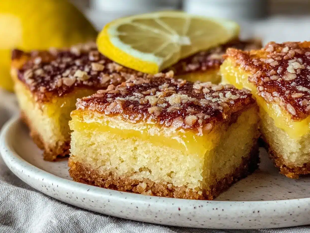 Einfache Zitronige Butterschnitten: Perfekt & Unkaputtbar 4 Einfache Zitronige Butterschnitten mit Mandeln preparation steps