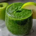 einfacher grüner Smoothie mit Spinat und Apfel - featured image