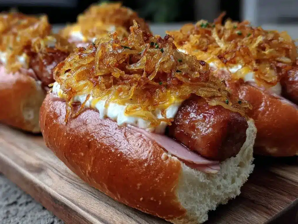 Startseite 2 einfacher Leberkäse-Semmel mit Röstzwiebeln - featured image