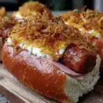 einfacher Leberkäse-Semmel mit Röstzwiebeln - featured image