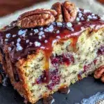 Einfacher Nusskuchen mit Karamellglasur - featured image
