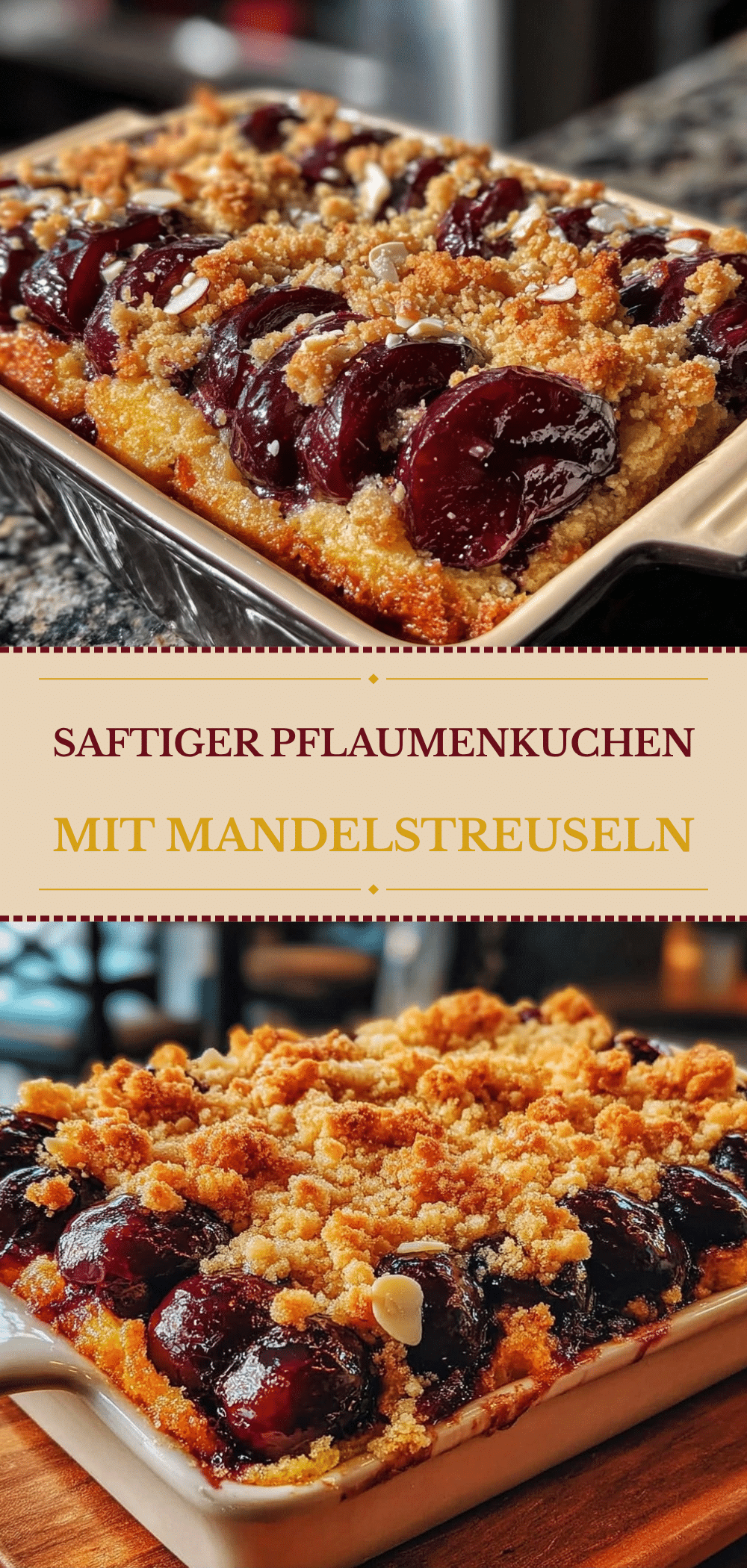 Einfacher Pflaumenkuchen mit Mandelstreuseln: So einfach geht’s 5 einfacher Pflaumenkuchen mit Mandelstreuseln recipe