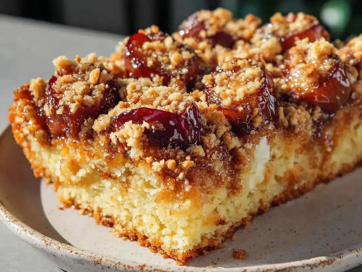 Zwetschgenkuchen: So einfach geht’s 4 einfacher Zwetschgen Streuselkuchen preparation steps