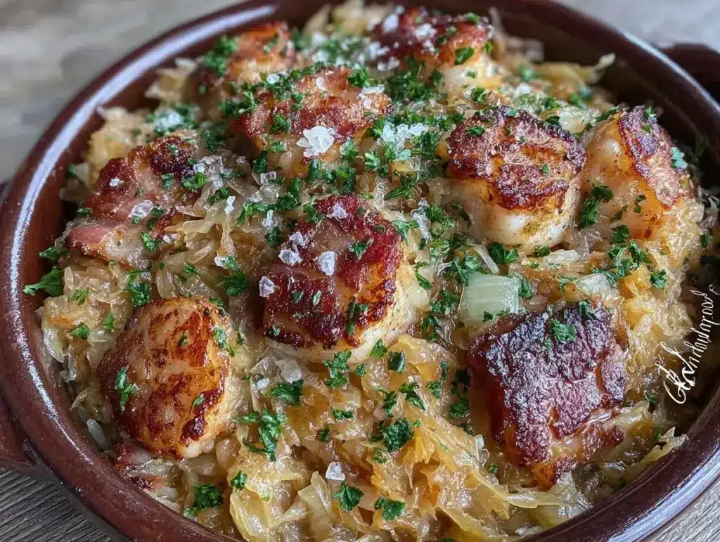 einfaches Sauerkraut mit Speck - featured image