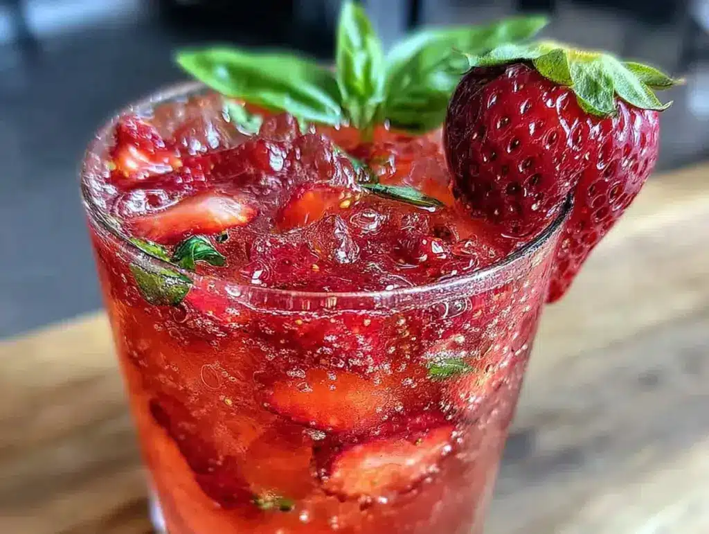 Erdbeer-Basilikum Limonade - featured image
