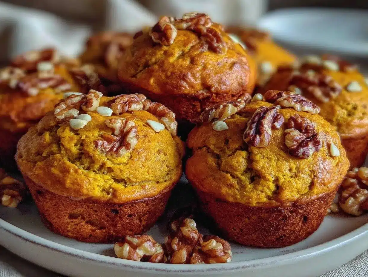 Einfache Erntedank Kürbis Muffins mit Walnüssen: Perfekt 4 Erntedank Kürbis Muffins mit Walnüssen preparation steps
