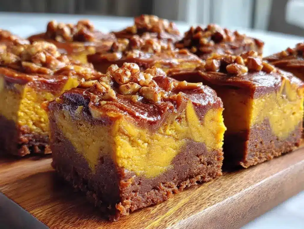 Erntedankfest Haselnuss-Kürbis Brownies - featured image
