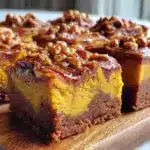 Erntedankfest Haselnuss-Kürbis Brownies - featured image