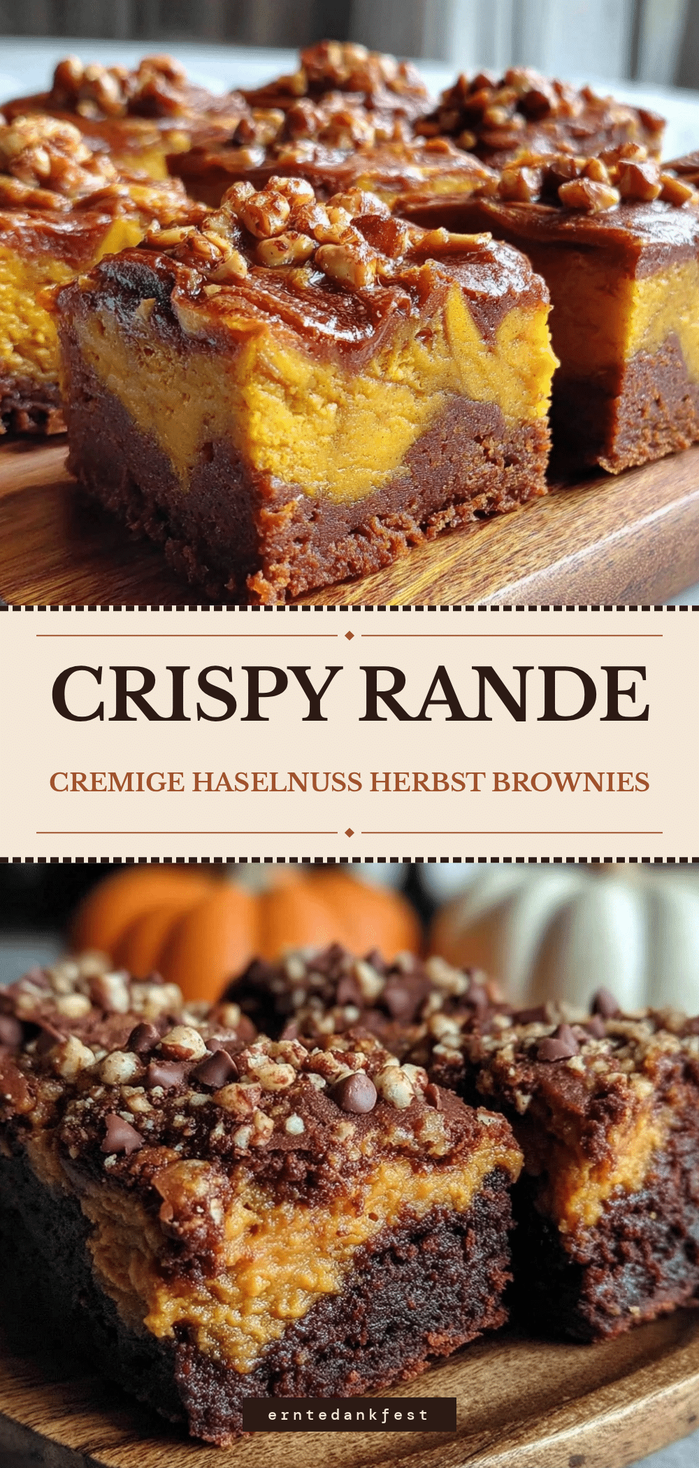 Erntedankfest Haselnuss-Kürbis Brownies: 5 Zutaten, keine Fehler 5 Erntedankfest Haselnuss-Kürbis Brownies recipe