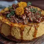 Erntedankfest Kürbis-Cheesecake ohne Boden - featured image