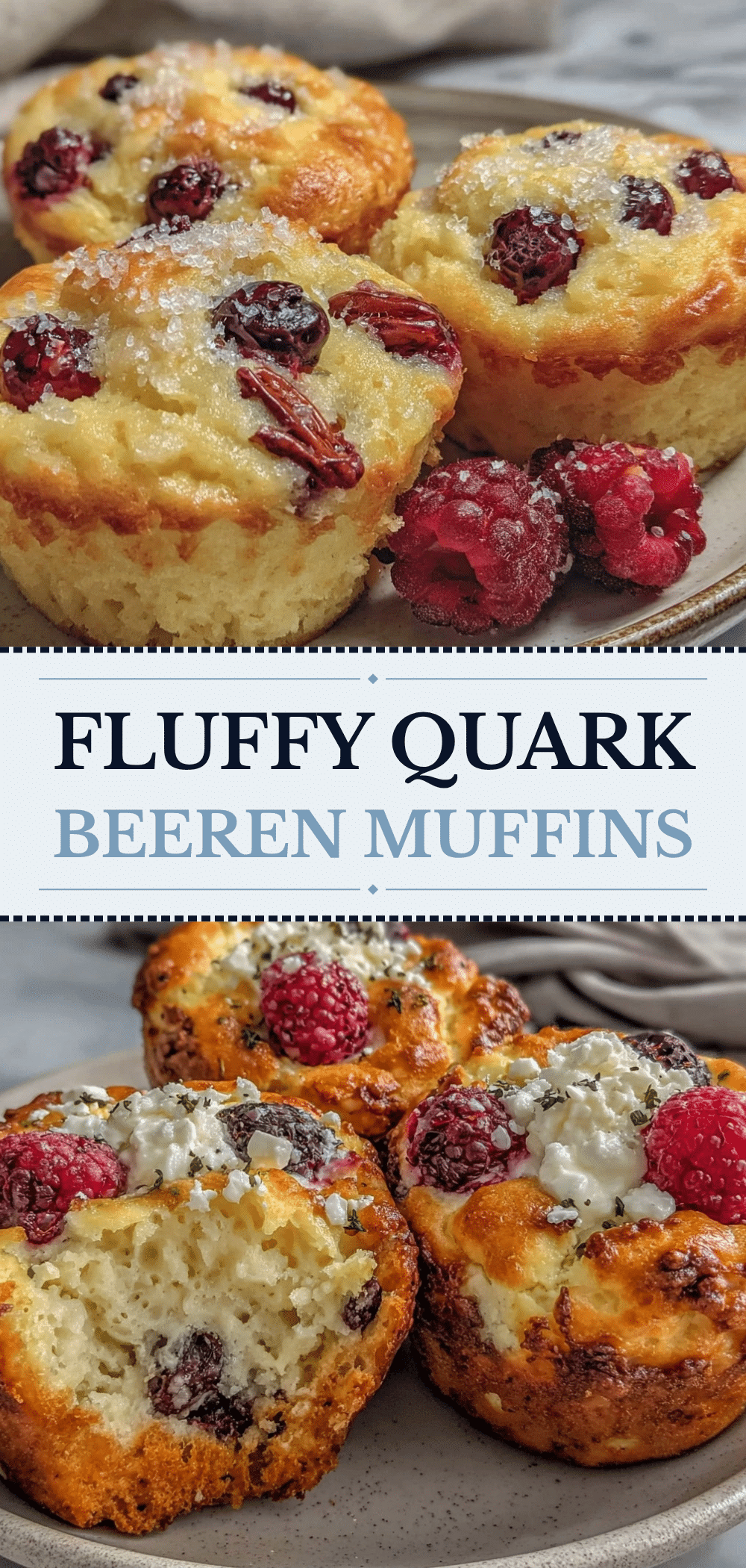 Einfache High-Protein Quark-Beeren Muffins: So einfach geht das 5 High-Protein Quark-Beeren Muffins recipe