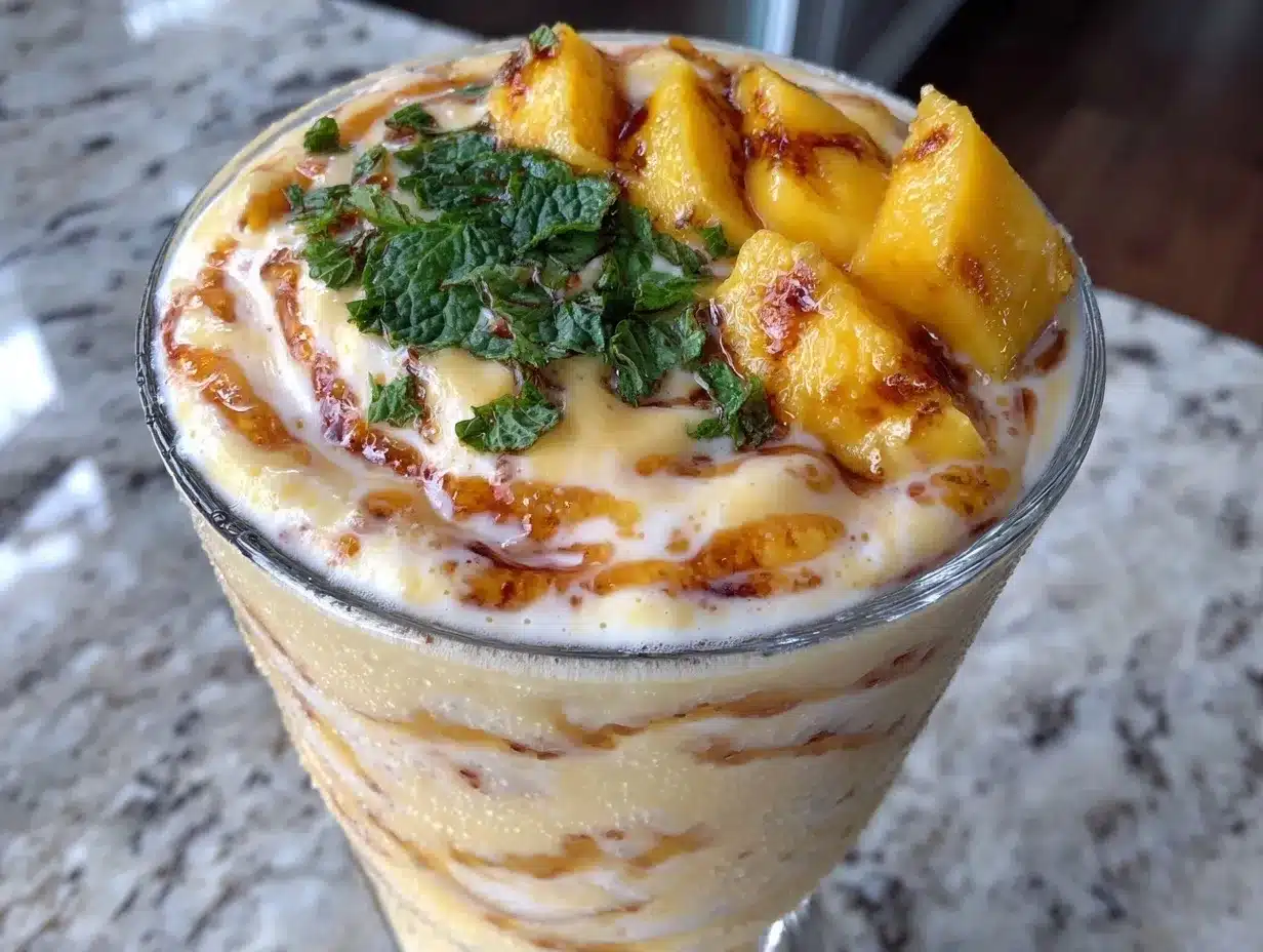 Einfacher Indischer Mango Lassi: Das perfekte, einfache Rezept 4 indischer Mango Lassi preparation steps