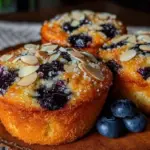Low-Carb Blaubeer-Mandel Muffins - featured image