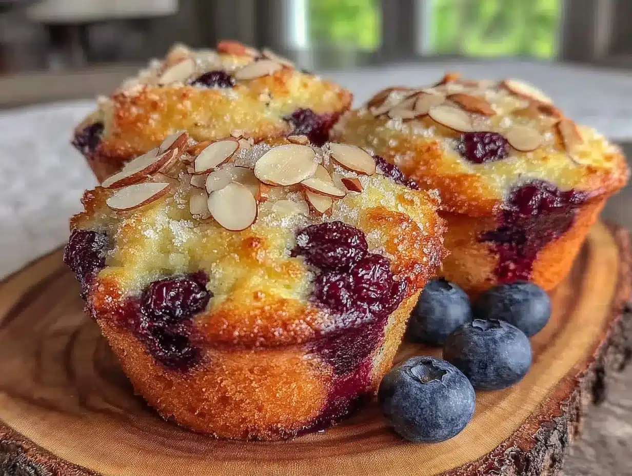Low-Carb Blaubeer-Mandel Muffins: 3 Zutaten & Perfekt 4 Low-Carb Blaubeer-Mandel Muffins preparation steps