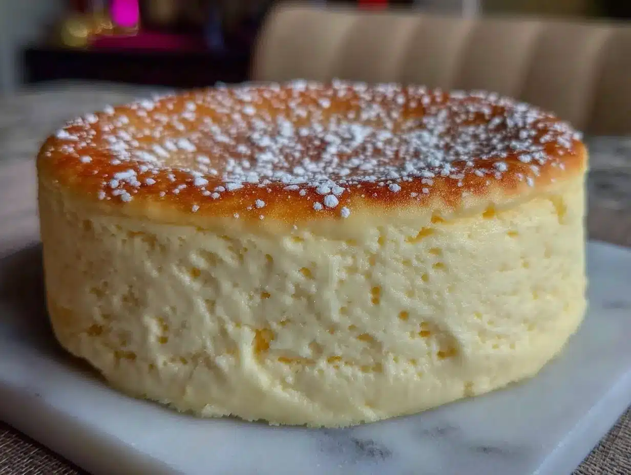 Airy New York Cheesecake ohne Boden – Einfaches Rezept 4 Luftiger New York Cheesecake ohne Boden preparation steps