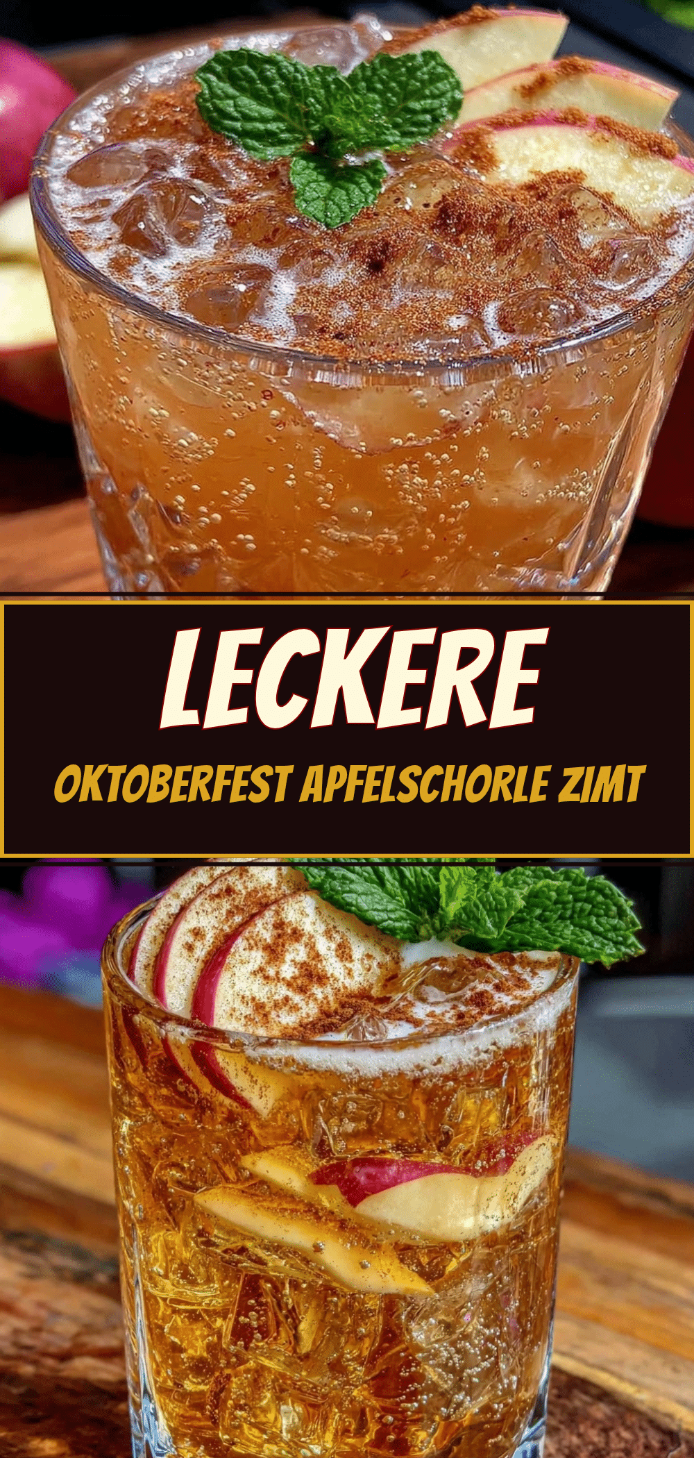 Einfache Oktoberfest Apfelschorle: Zimt & Einfachheit 5 Oktoberfest Apfelschorle mit Zimt recipe