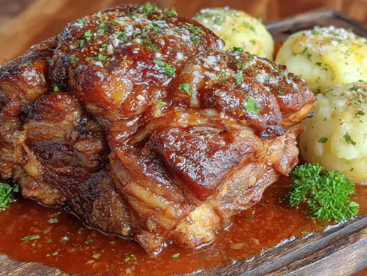 Oktoberfest Schweinshaxe: Einfach & Knusprig – So geht’s 4 Oktoberfest Schweinshaxe preparation steps