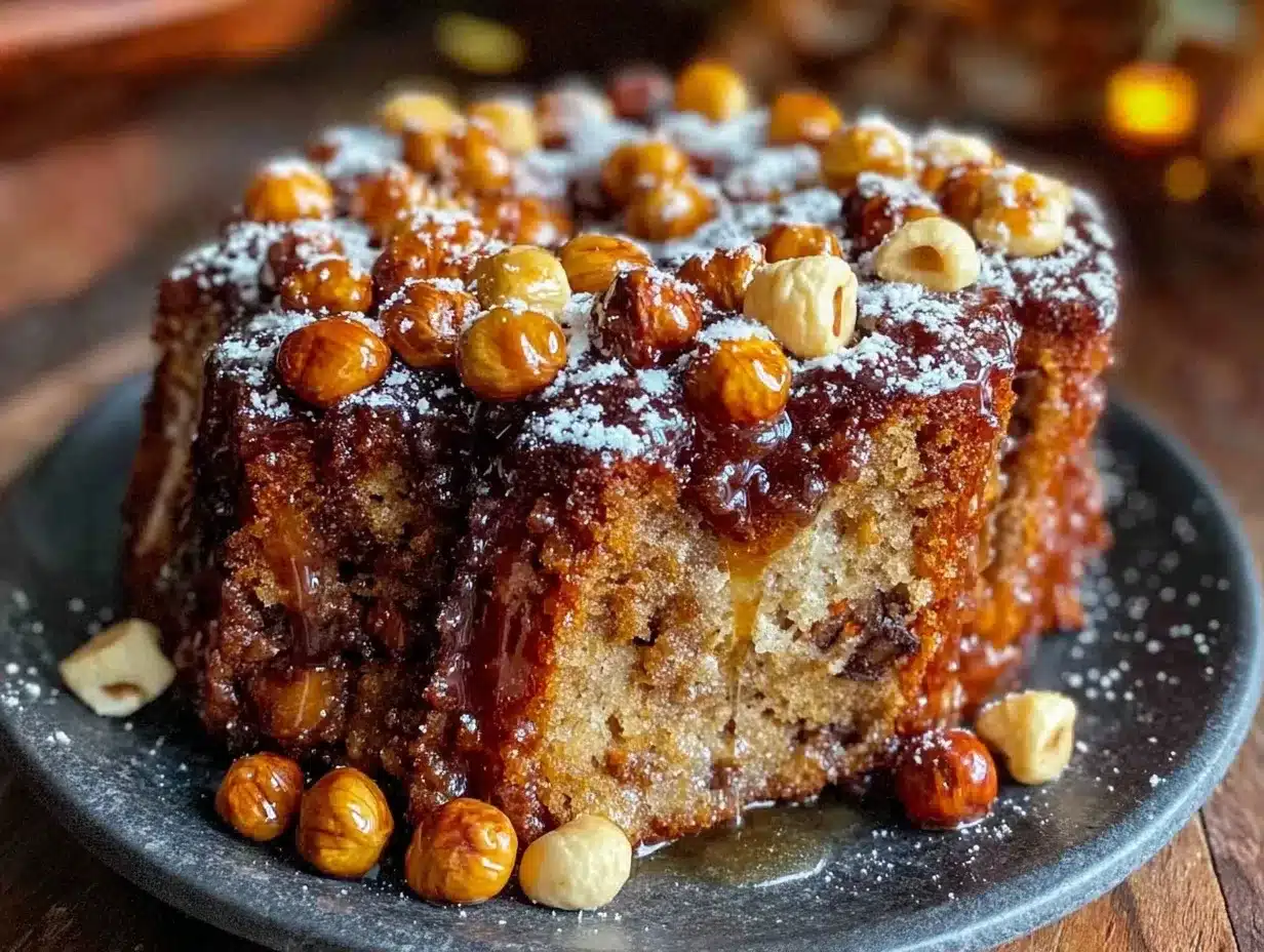 Einfacher Oktoberfest Zimtsterne-Kuchen mit Nüssen: 5 Zutaten, perfekt 4 Oktoberfest Zimtsterne-Kuchen preparation steps