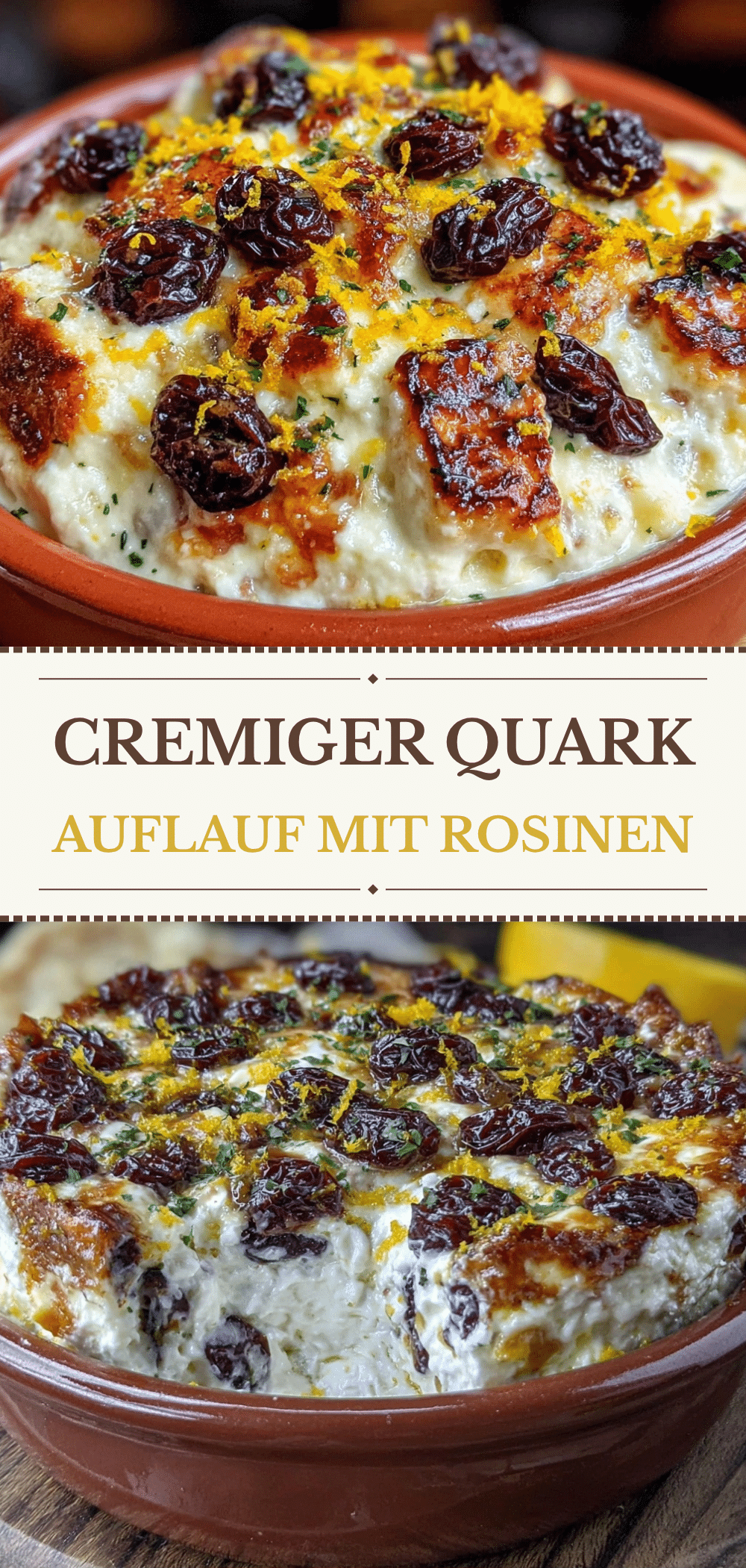 Quarkauflauf mit Rosinen: 3 Zutaten & kein Stress 5 Quarkauflauf mit Rosinen recipe
