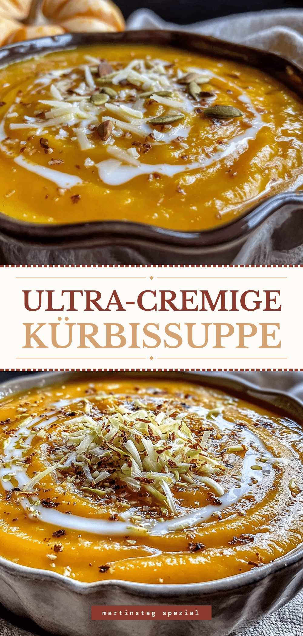 Cremige Martinstag Kürbissuppe: 4x Meal Prep 5 cremige Martinstag Kürbissuppe für Meal Prep recipe