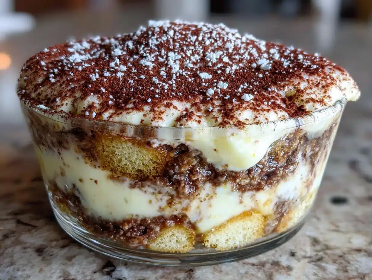 Cremiges Tiramisu ohne Ei im Glas: Perfekt für den Grill 4 Cremiges Tiramisu ohne Ei im Glas preparation steps