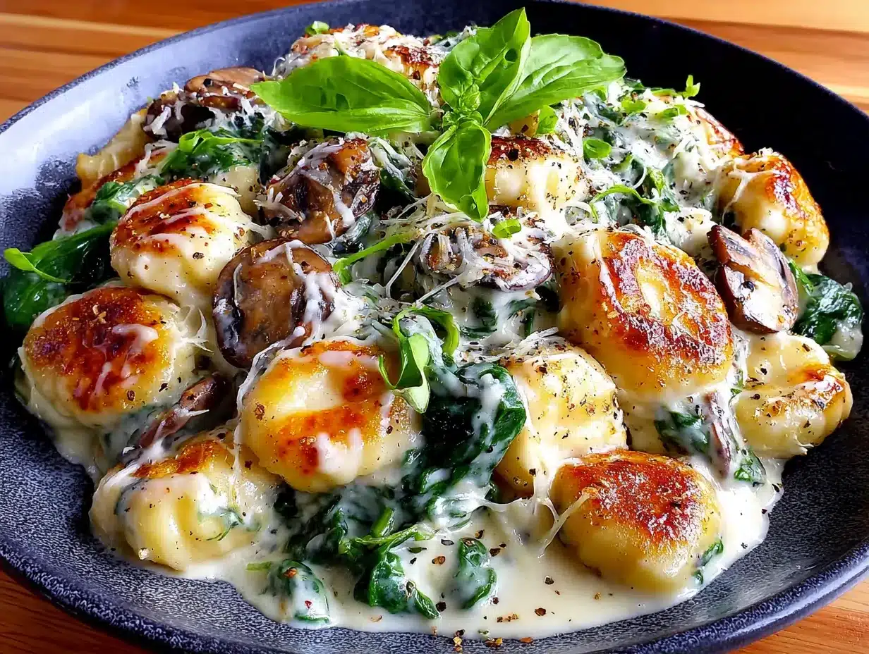 Cremige Gorgonzola Gnocchi: 3-Schritt-Rezept 4 Gorgonzola-Gnocchi preparation steps