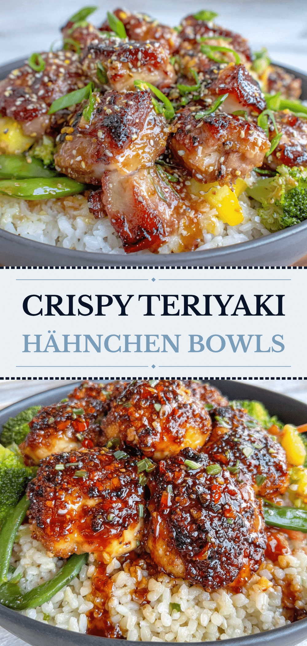 Einfache Hähnchen-Teriyaki Bowls: 4 Zutaten, kein Stress 5 Hähnchen-Teriyaki Bowls recipe