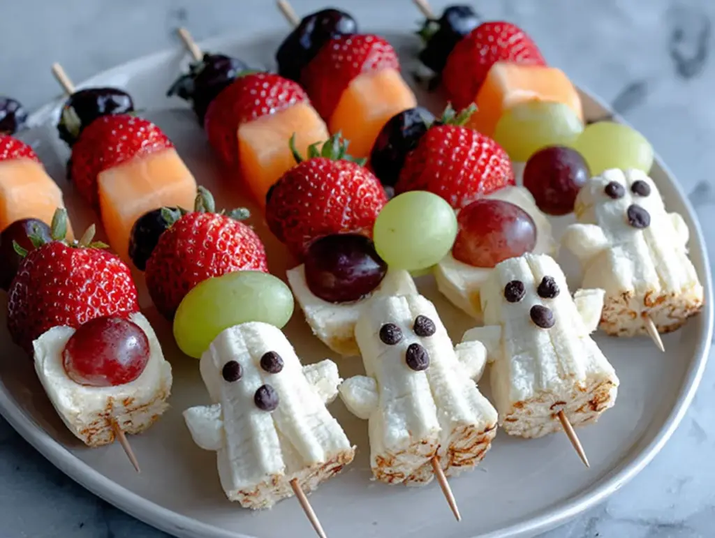Halloween Obst Monster-Spieße - featured image