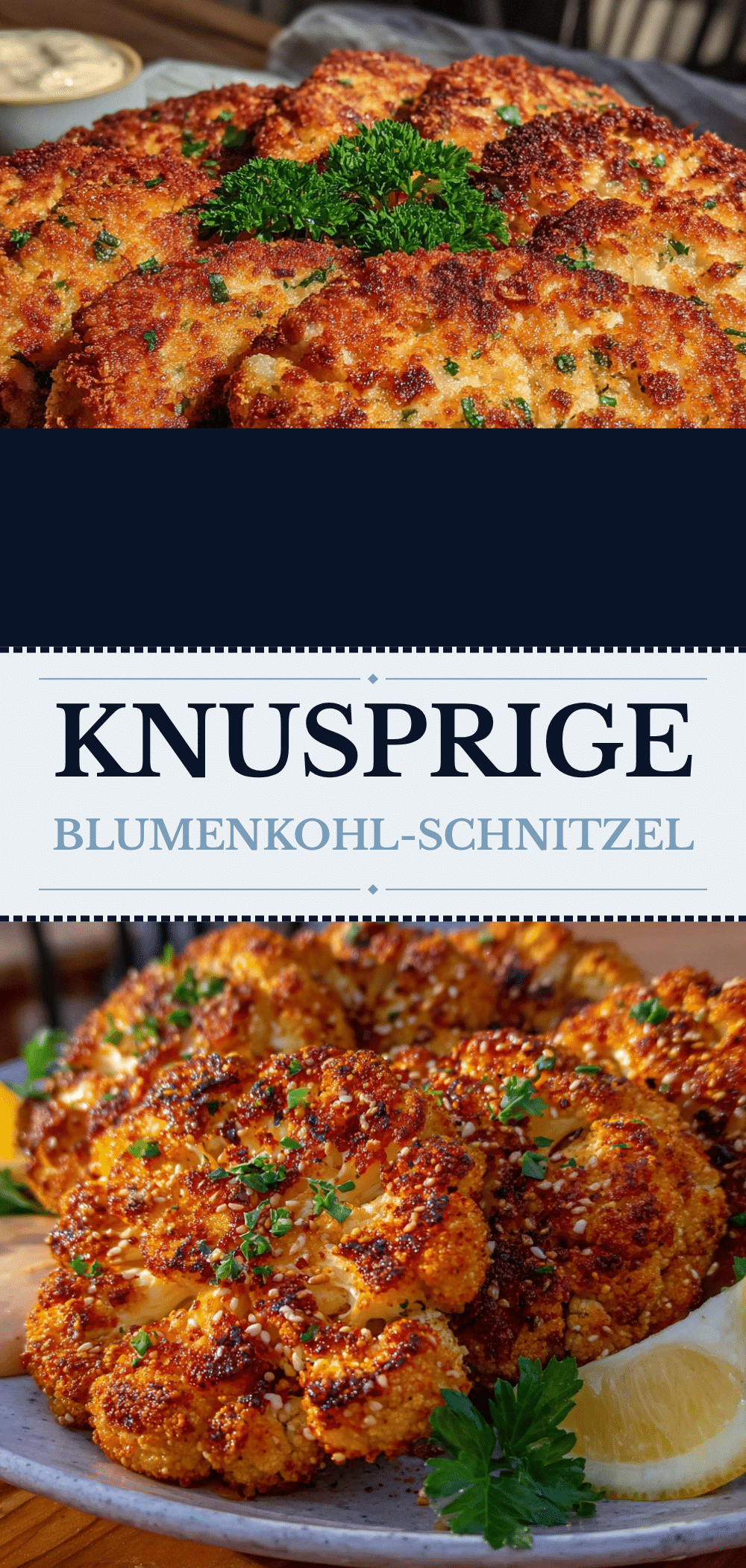 Knusprige Blumenkohl-Schnitzel: 30 Min. & günstig 5 Knusprige Blumenkohl-Schnitzel recipe