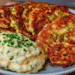 Knusprige Low-Carb Zucchini-Puffer - featured image