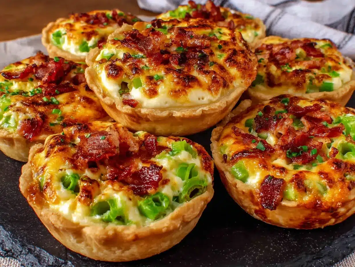 Knusprige Mini-Quiches: Perfekt für das Dinner 4 knusprige Mini-Quiches preparation steps