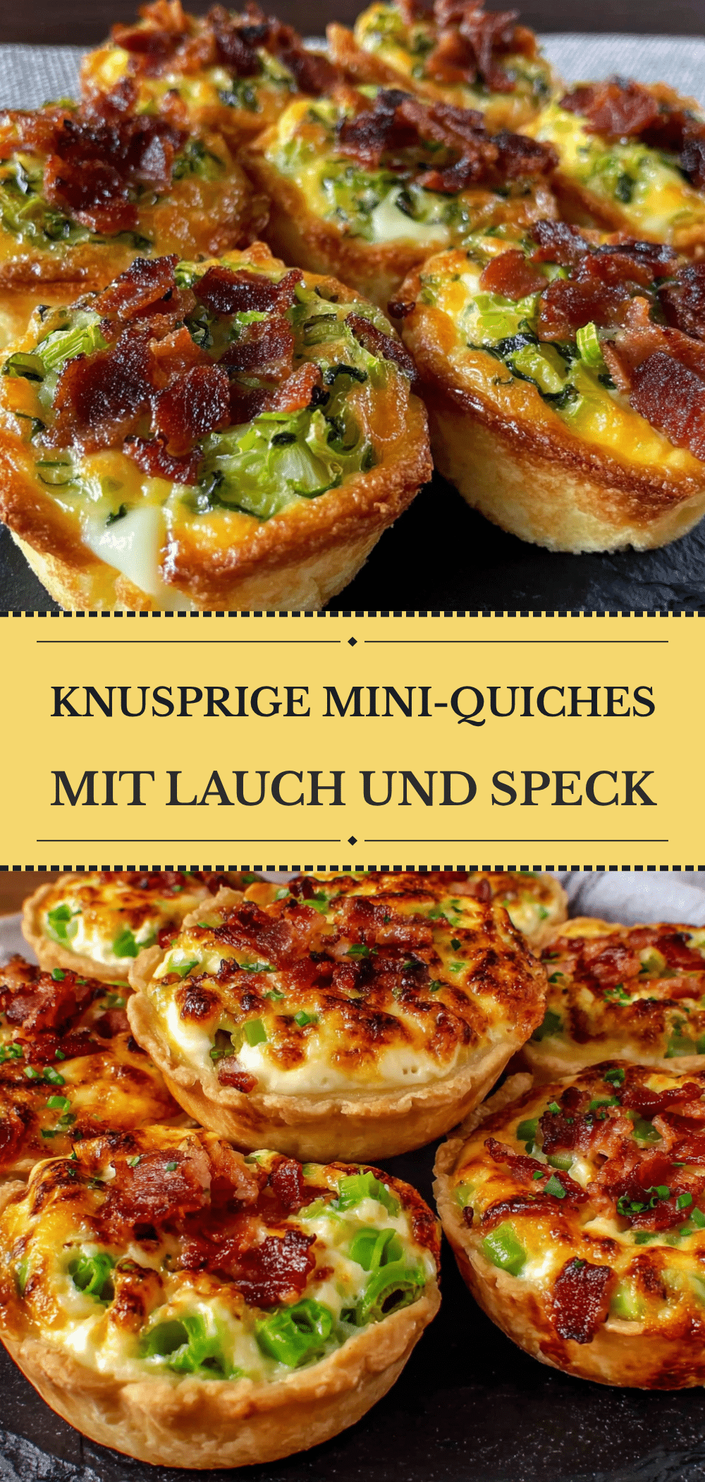 Knusprige Mini-Quiches: Perfekt für das Dinner 5 knusprige Mini-Quiches recipe