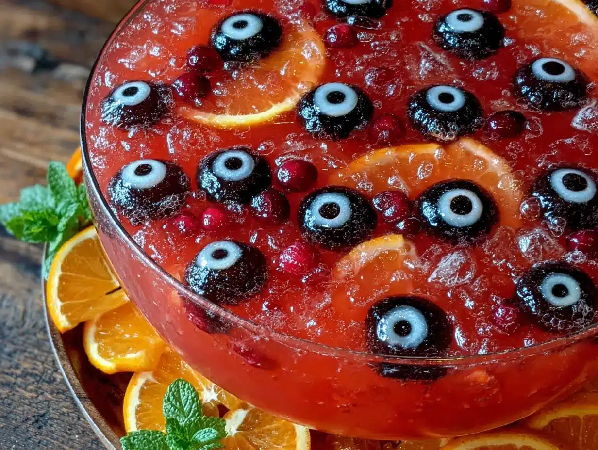 Magische Halloween Bowle mit Gummiaugen: 5 Min. Spooky Drink 4 Magische Halloween Bowle mit Gummiaugen preparation steps