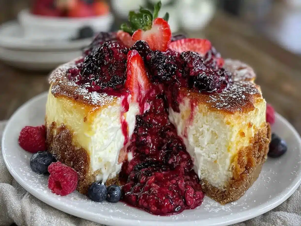 New York Cheesecake ohne Risse: Wie Oma ihn machte 4 New York Cheesecake ohne Risse preparation steps