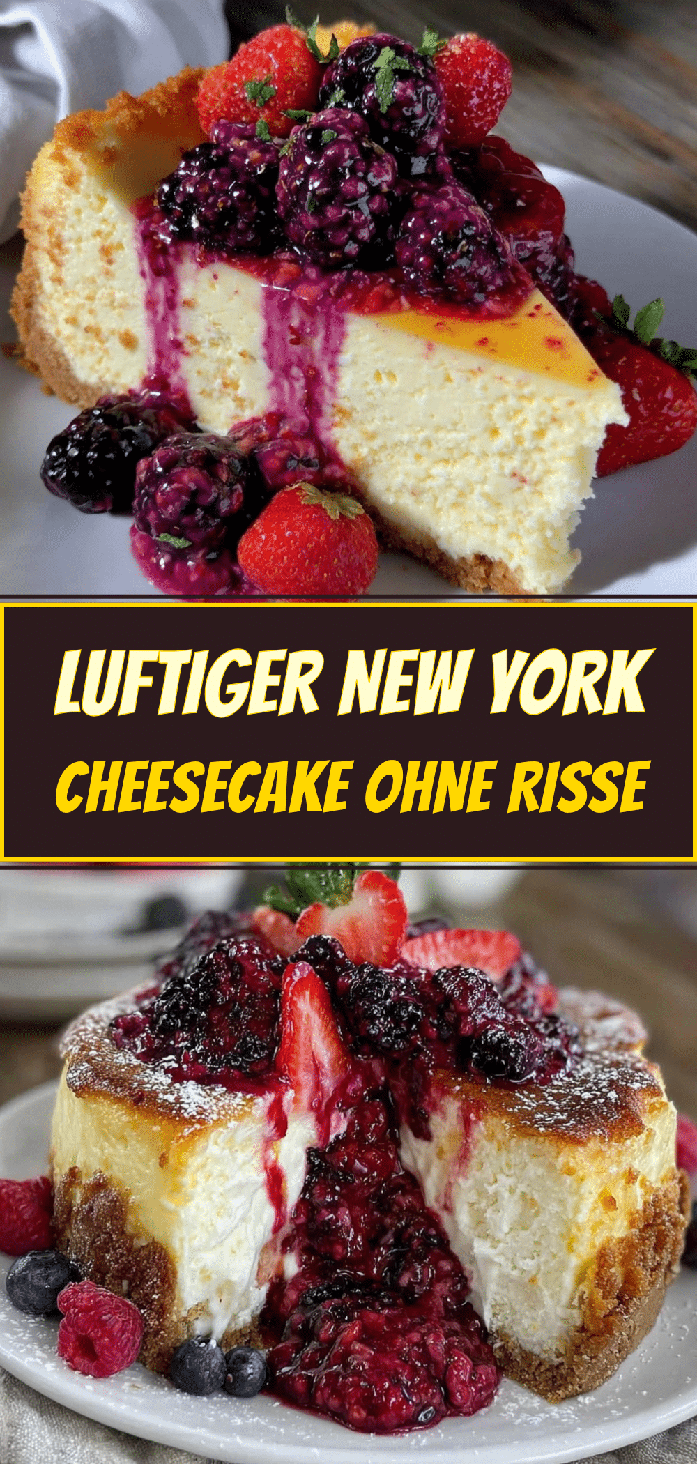 New York Cheesecake ohne Risse: Wie Oma ihn machte 5 New York Cheesecake ohne Risse recipe