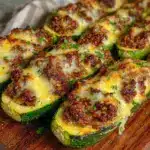 Saftige Zucchini-Schiffchen mit Mozzarella - featured image