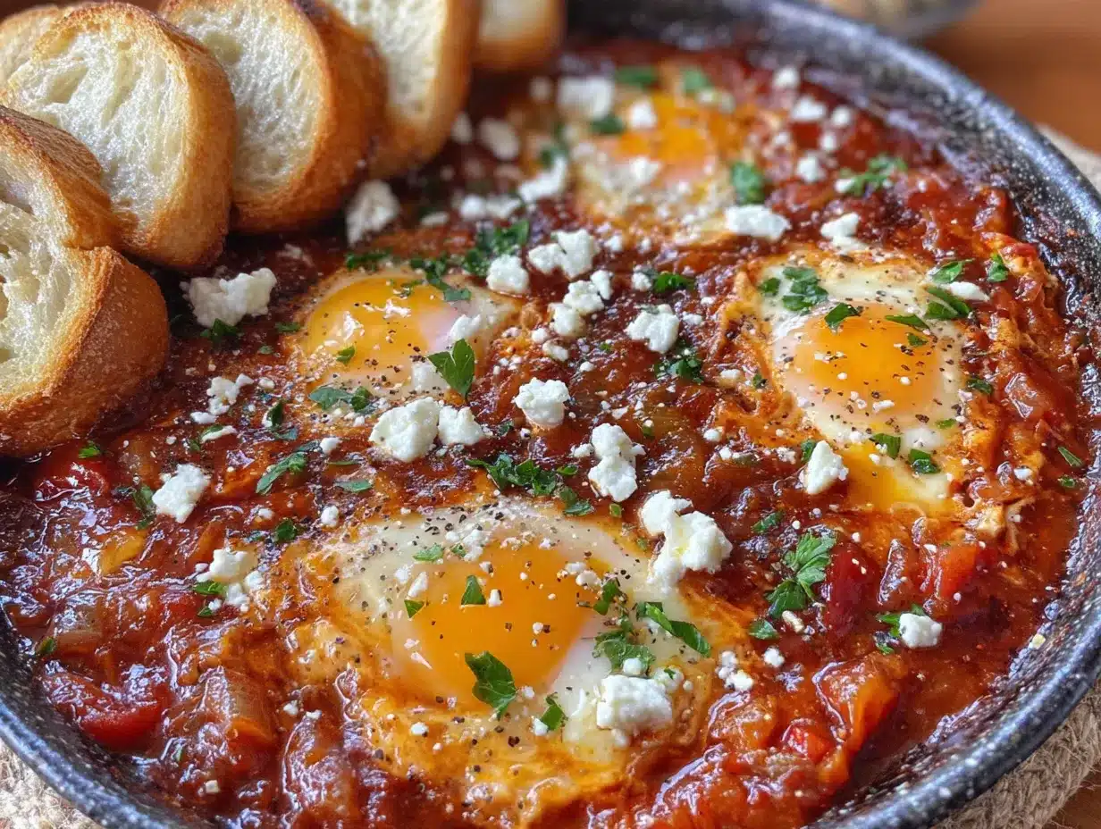 Shakshuka mit Feta: Einfaches Rezept zum gemeinsamen Kochen 4 Shakshuka mit Feta preparation steps