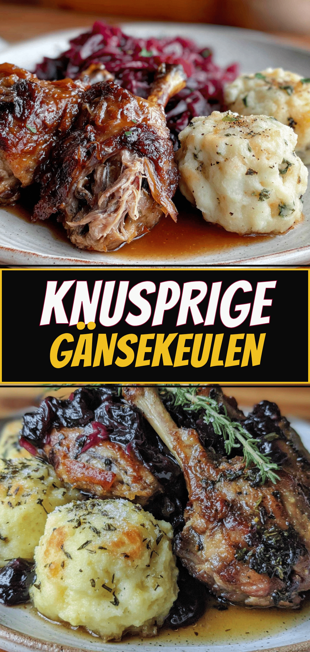 Traditionelle Gänsekeulen: 1 Trick für goldbraune Haut 5 Traditionelle Gänsekeulen recipe