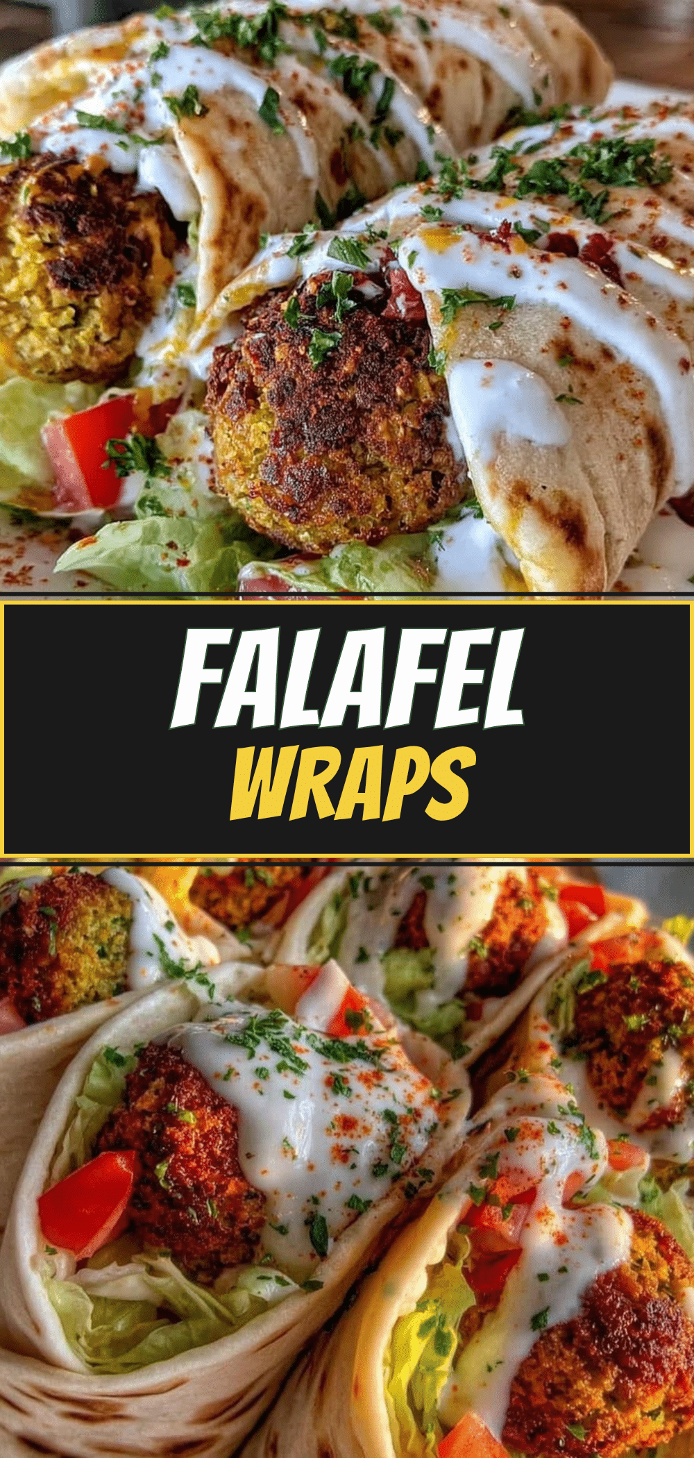 Vegetarische Wraps mit Falafel: So wie Oma sie machte 5 vegetarische Wraps mit Falafel recipe